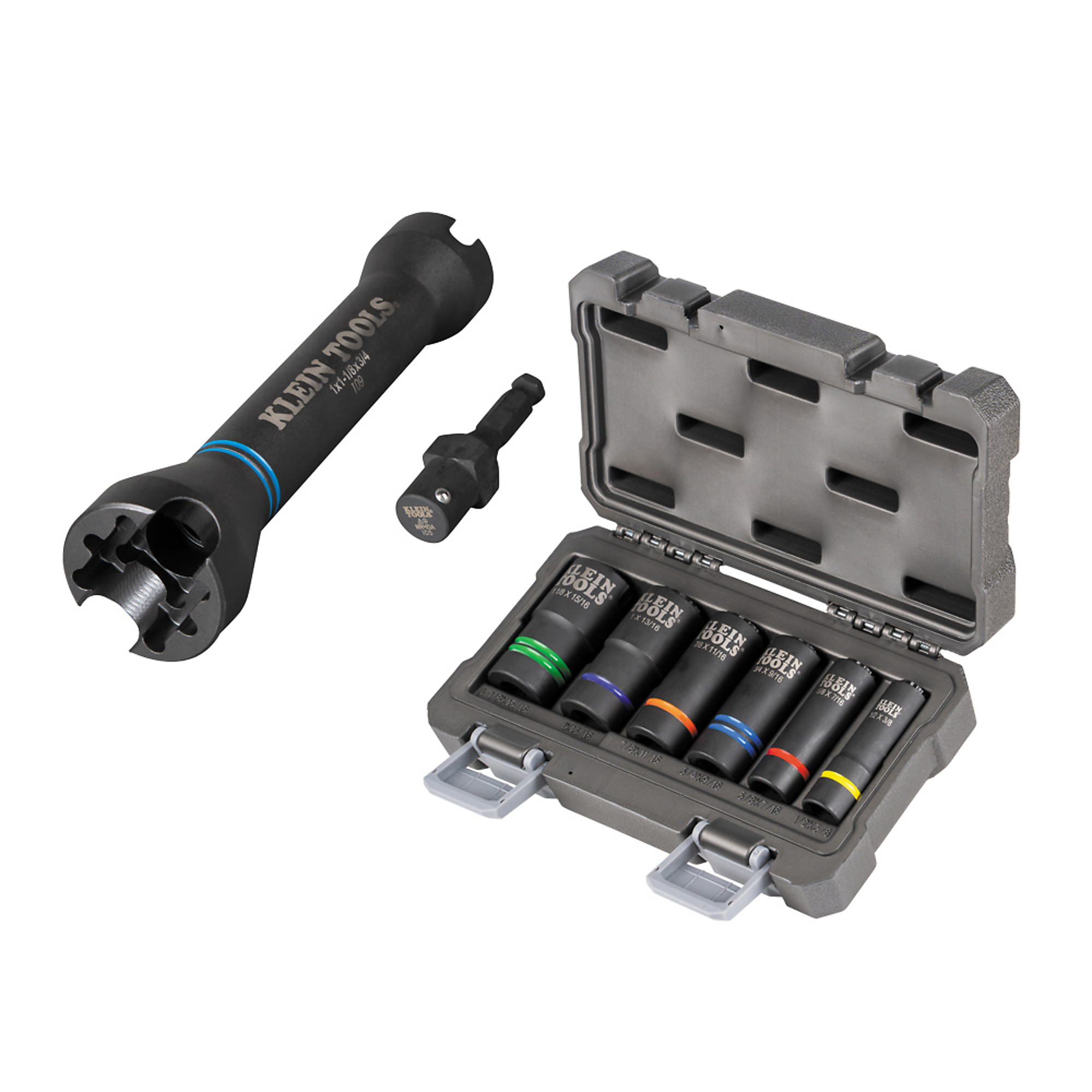 Klein Tools, 5in.-1 Impact Socket Set, Pieces (qty.) 8 Model# 660KIT1